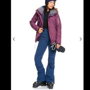 NWT Roxy Women’s Rising High Snow Pants in Medieval Blue Size S